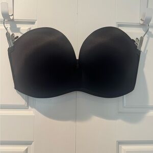 NWOT Delimira Deep V Strapless Padded Bra Underwire Womens Size Large Wrap 38D